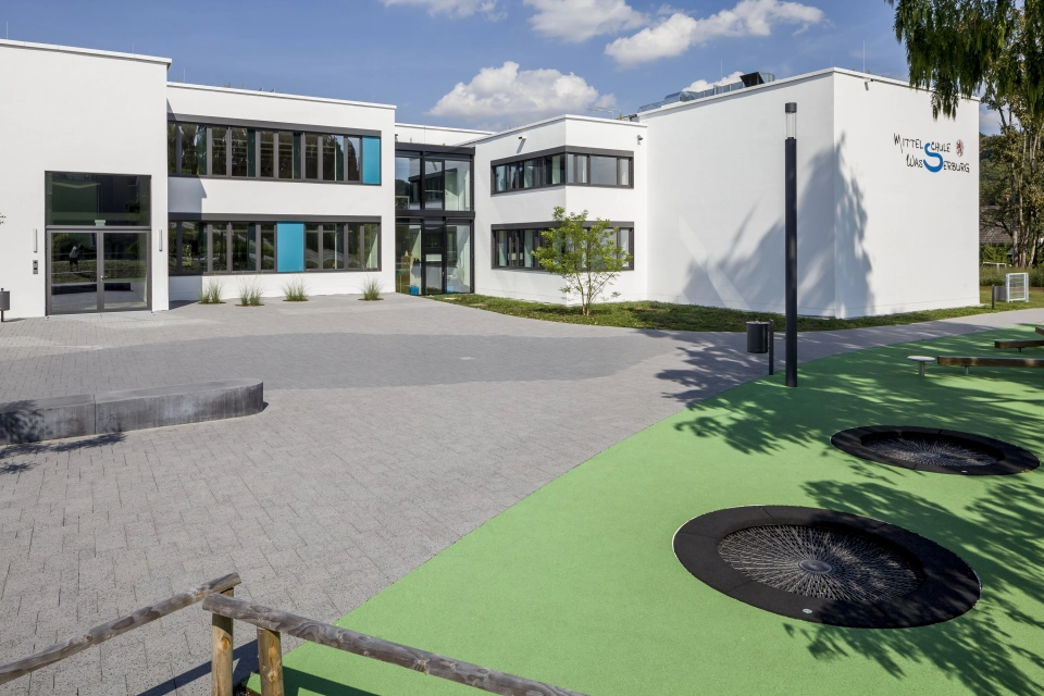 schoolyard planted modern